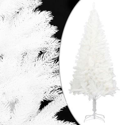 vidaXL Artificial Christmas Tree with LEDs White 47.2"
