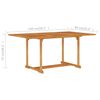 vidaXL Garden Dining Set Teak