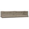 vidaXL Pallet Sofa Set Taupe Solid acacia wood Medium