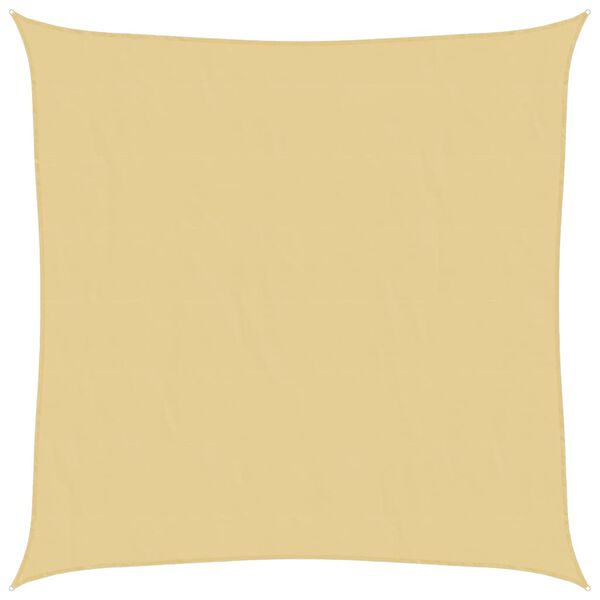 vidaXL Sun Shade Sail Sand 13.1x13.1' 100% Polyester Oxford