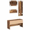 vidaXL Hallway Furniture Set with Drawer Old wood 90 x 31 x 46.5 cm