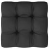 vidaXL Garden Lounge Set Black, Anthracite Solid Pine Wood, 100% Polyester