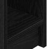 vidaXL Bedside Cabinet Black Oak Engineered Wood Compact Bedside Cabinet