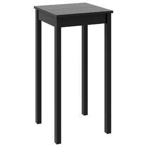 vidaXL Bar Table Black MDF Compact Durable Bar Table Square Modern