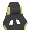 vidaXL Gaming Chair Black and Light Green