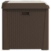vidaXL Garden Storage Box Brown Polypropylene (PP) Large