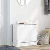 vidaXL Shoe Cabinet White 23.6"x8.3"x22.4" Engineered Wood