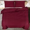 vidaXL Duvet Cover Set Bordeaux Microfiber fabric (100% polyester) King