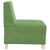 vidaXL Modular Sofa Unit Armless 2 pcs Light Green 55 x 74 x 82 cm