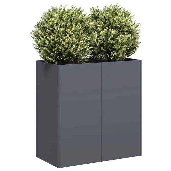 vidaXL Planter Anthracite Cold-rolled Steel Large Decorative Inlays