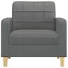 vidaXL Sofa Chair Dark Grey Polyester, Metal, Textilene, Foam Single