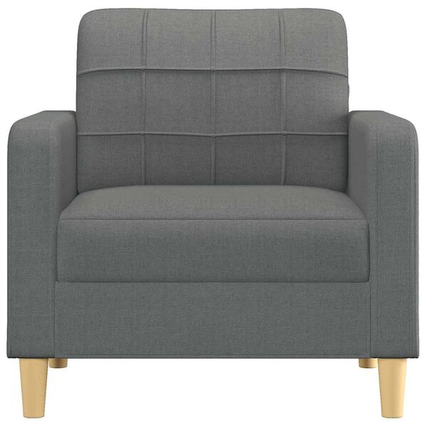 vidaXL Sofa Chair Dark Grey Polyester, Metal, Textilene, Foam Single