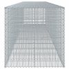 vidaXL Gabion Basket Silver Galvanized Iron Extra Large
