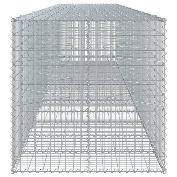 vidaXL Gabion Basket Silver Galvanized Iron Extra Large