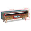 vidaXL TV Cabinet Multicolor Solid reclaimed wood Medium TV Cabinet