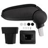 vidaXL Car Armrest Black 4.5"x12.6"x(11.8"-19.7") ABS