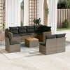 vidaXL Garden Sofa Set Gray