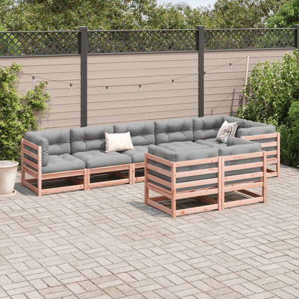 vidaXL Garden Sofa Set Reddish-brown