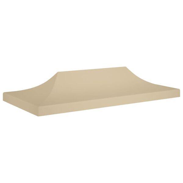 vidaXL Party Tent Roof 19.7'x9.8' Beige 0.9 oz/ft²