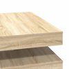 vidaXL Coffee Table Sonoma Oak Engineered Wood 35.4 x 35.4 in Rotatable