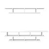 vidaXL TV Wall Unit White Engineered Wood Large Floating TV Wall Unit