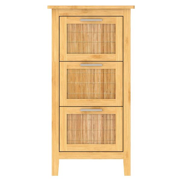 EISL Bathroom Cabinet Natural Bamboo Bamboo 11.8x16.5x32.3 in