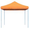 vidaXL Foldable Party Tent Pop-Up Orange 115.0x115.0x124.0"