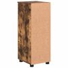 vidaXL Bathroom Cabinet with Door Smoked Oak 11.81 x 13.78 x 31.50 in
