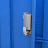 vidaXL Locker Cabinet Set of 2 Light grey and blue Steel