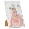 vidaXL Photo Frame Set of 5 Silver PVC, MDF, PS (polystyrene)
