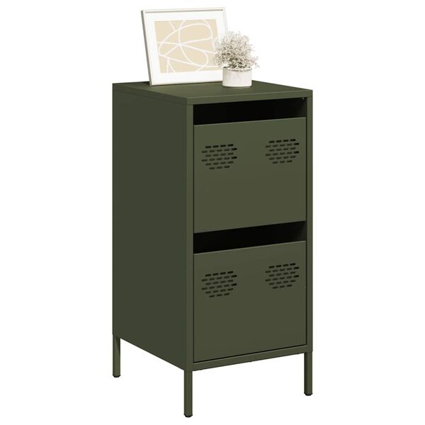 vidaXL Sideboard Olive green Cold-rolled Steel Medium Sideboard
