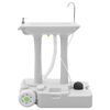vidaXL Camping Handwash Stand with Wheels Grey