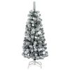 vidaXL Artificial Hinged Christmas Tree 150 LEDs & Ball Set 59.1"