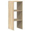 vidaXL Bookcase Sonoma Oak Engineered Wood Medium Stackable Bookcase