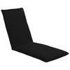 vidaXL Sunlounger Black 600D Oxford Fabric Standard Foldable