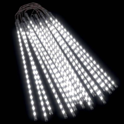 vidaXL Meteor Lights 20 pcs 2 ft Cold White 720 LEDs Indoor Outdoor