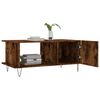 vidaXL Coffee Table Smoked oak Engineered wood, Iron Medium Storage