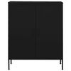 vidaXL Storage Cabinet Black Steel Medium Height-Adjustable Shelves