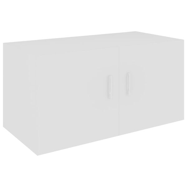 vidaXL Wall Mounted Cabinet White Engineered wood Medium Wall mounting