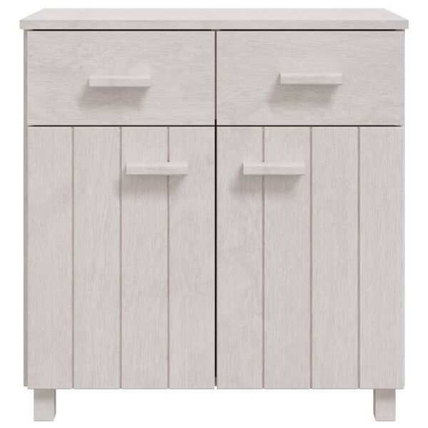 vidaXL Sideboard White Solid pine wood 31.1 x 15.7 x 31.5 in Sideboard
