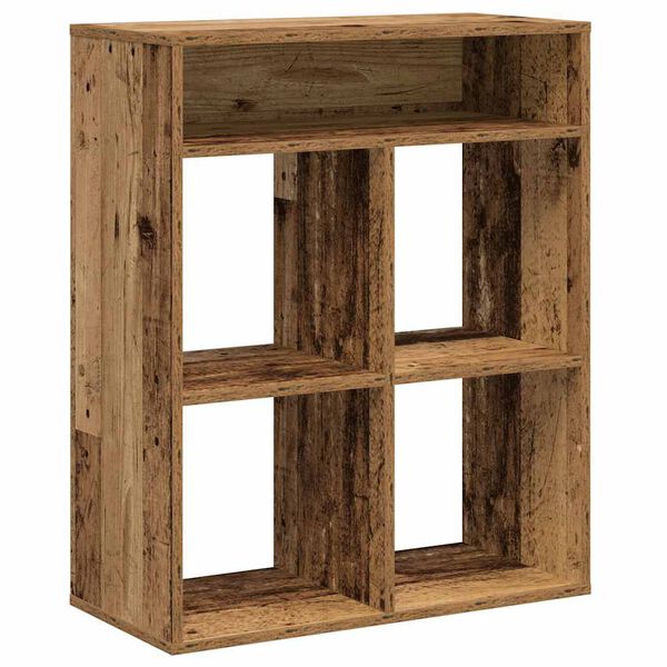 vidaXL Book Cabinet Old wood Engineered wood Medium Shelving