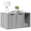 vidaXL Cat Litter Box Enclosure Grey sonoma Engineered wood