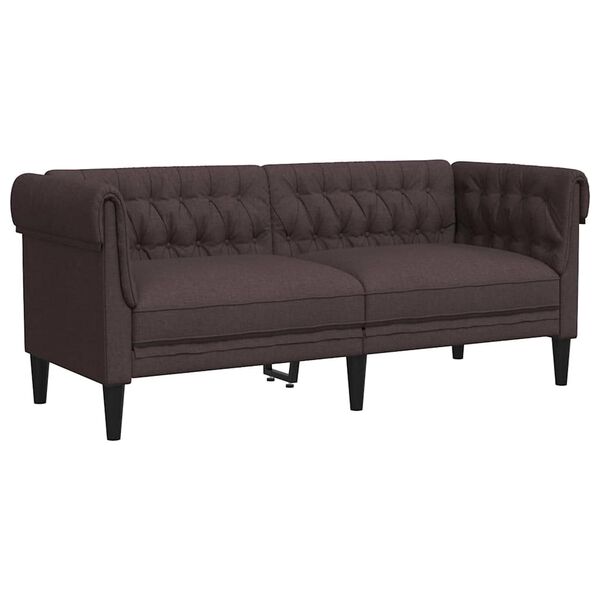 vidaXL Chesterfield Sofa Dark brown