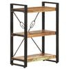 vidaXL Bookcase Mixed color finish Solid reclaimed wood, powder-coated steel