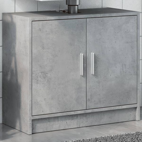 vidaXL Sink Cabinet Concrete Grey Engineered Wood Medium Sink Cabinet