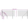 vidaXL Wire Mesh Fence with Spike Anchors Green 2.6‘x32.8‘