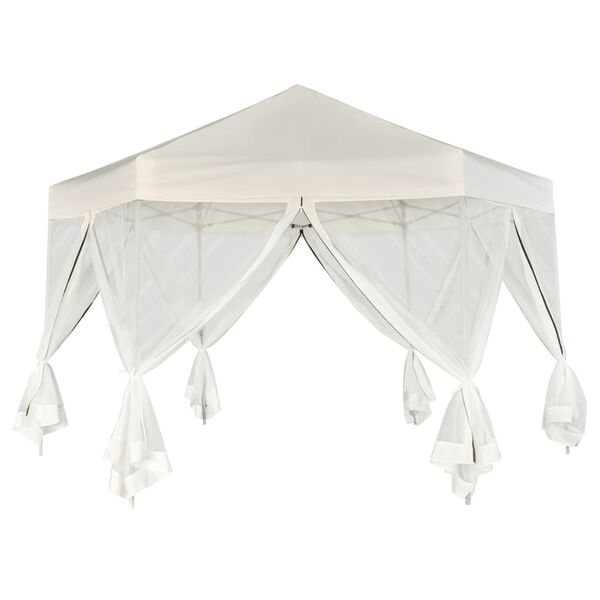 vidaXL Gazebo Cream White