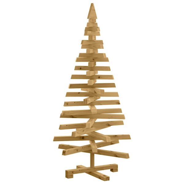 vidaXL Christmas Trees with Stand Brown 47.2" Solid pine wood