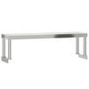 vidaXL Work Table Overshelf 43.3"x11.8"x13.8" Stainless Steel