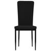 vidaXL Dining Chair Set of 2 Black Velvet, Iron, Plywood Standard